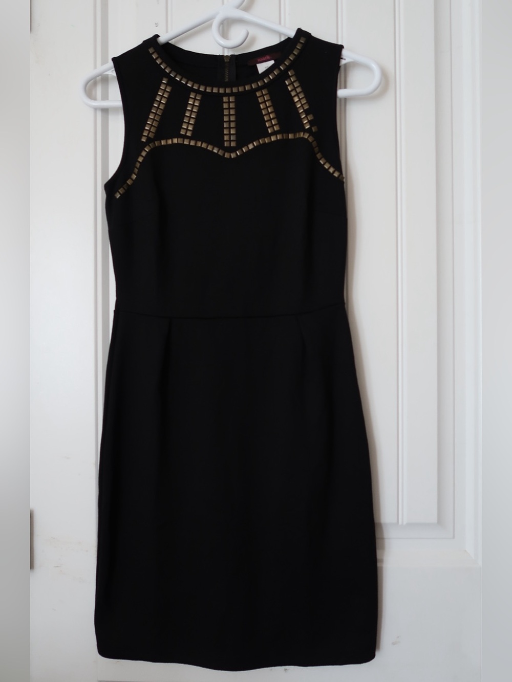 mark. (Avon) Black Gold Studded Sleeveless Mini Dress S/P — Worn Once